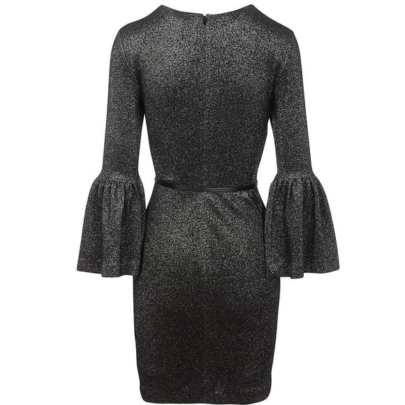 NWT TED BAKER Bell Cuff Metallic Holiday Party Sheath Dress - Picture 4 of 11